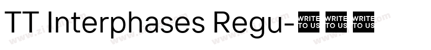 TT Interphases Regu字体转换